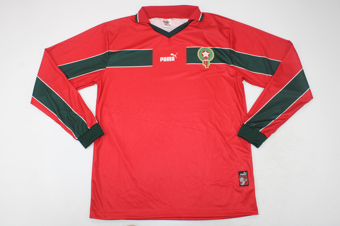 AAA Quality Morocco 1998 World Cup Third Red Long Jersey